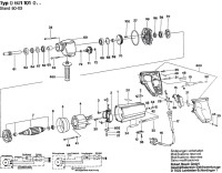 Bosch 0 601 101 917 Ub(J)75B 26 Drill 230 V / Eu Spare Parts